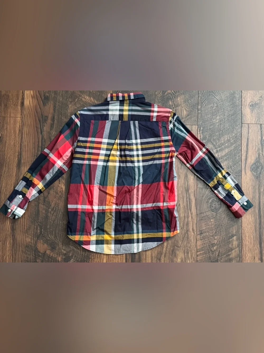 Ralph Lauren Boys Long Sleeve Button-Up Shirt, Plaid, Size 7 Kids